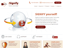 Tablet Screenshot of isignify.net